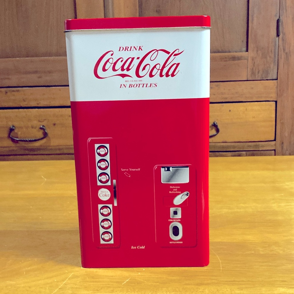 Coca-Cola Vintage Collectible Tin w/ Vending Machine Ice Bucket